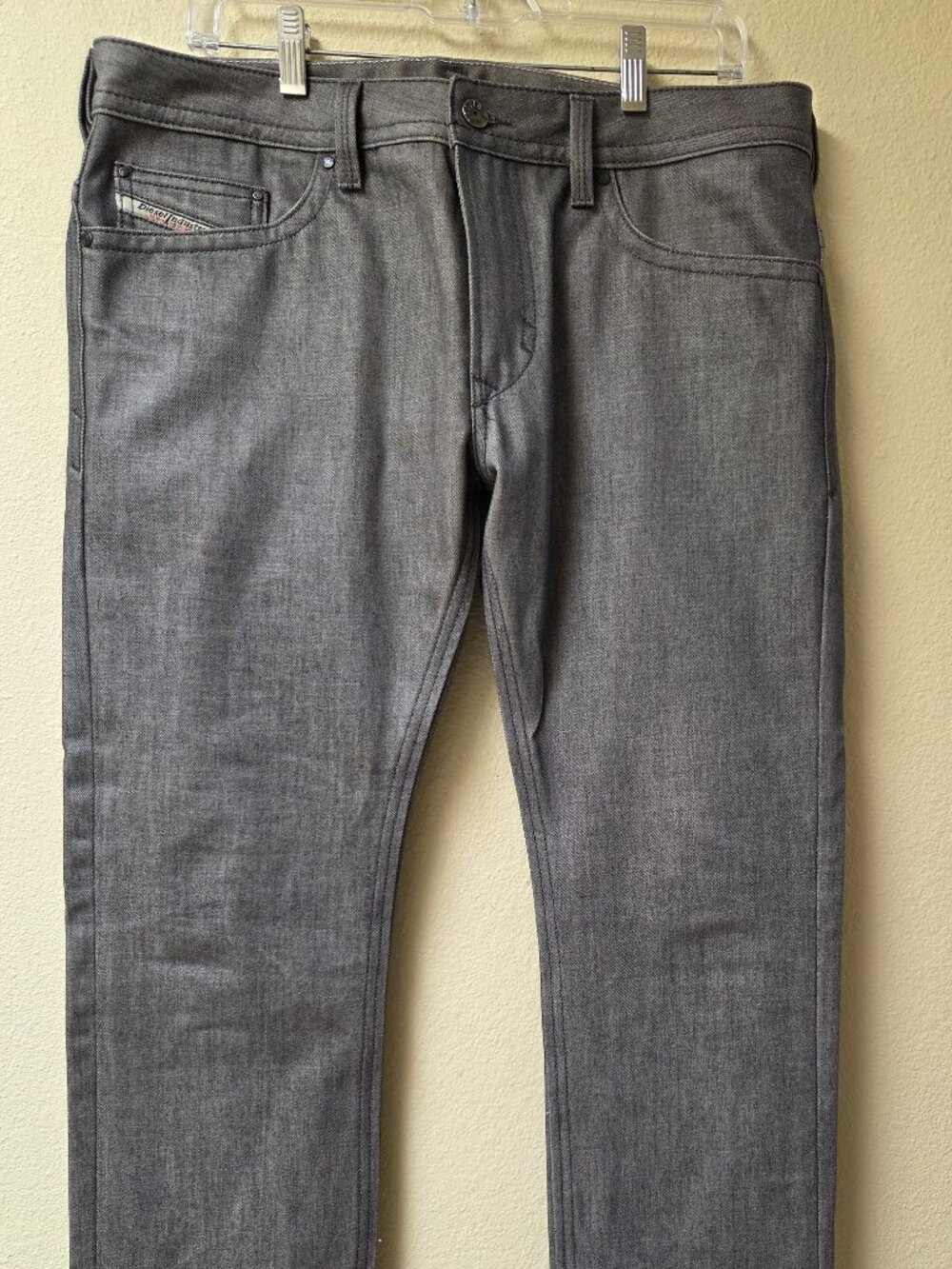 Mens Diesel Thavar Gray Jeans